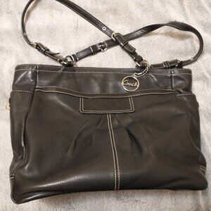 COACH SOHO PLEATED GALLERY LARGE TOTE PURSE - F14673